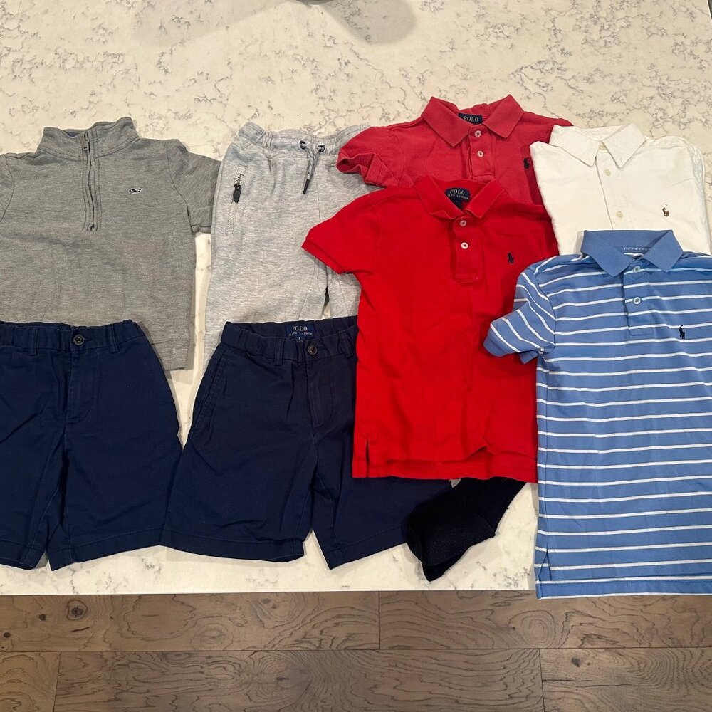 POLO Ralph Lauren & Vineyard Vines, boys sz. 6 LOT of nine items